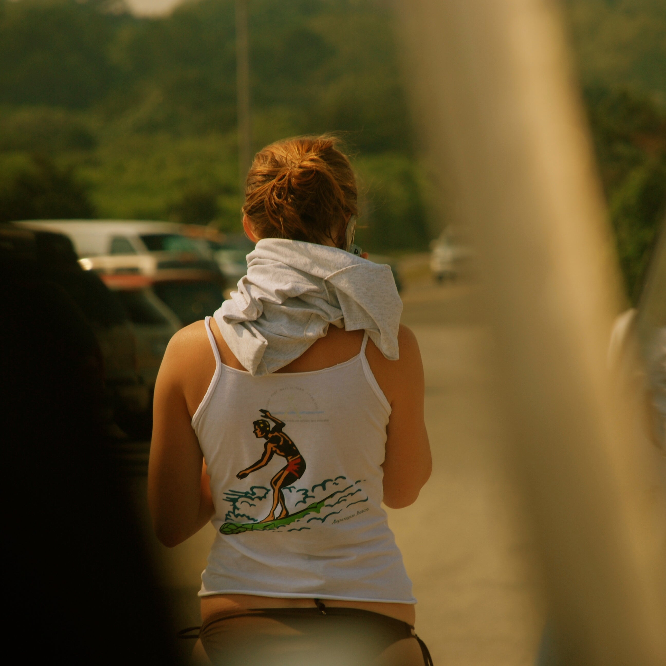 Women's "Surfer Dude" Off Shoulder Tee