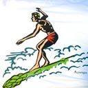 Women's "Surfer Dude" Tank Top